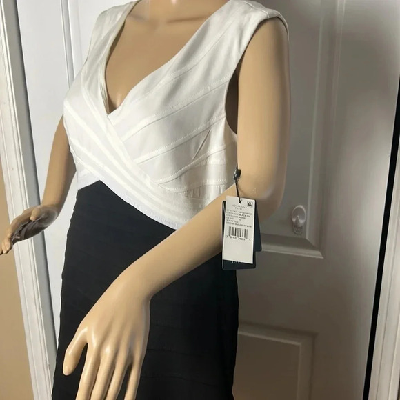 NWT ADRIANNA PAPELL  dress ,bandage colorblock dress sz 10. Formal event,career - Picture 3 of 16